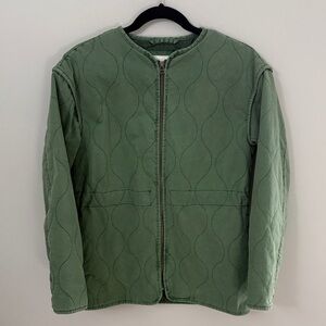 Universal Thread Olive Quilted Zip Up Jacket XS NWOT